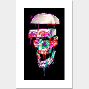 skull color Posters and Art